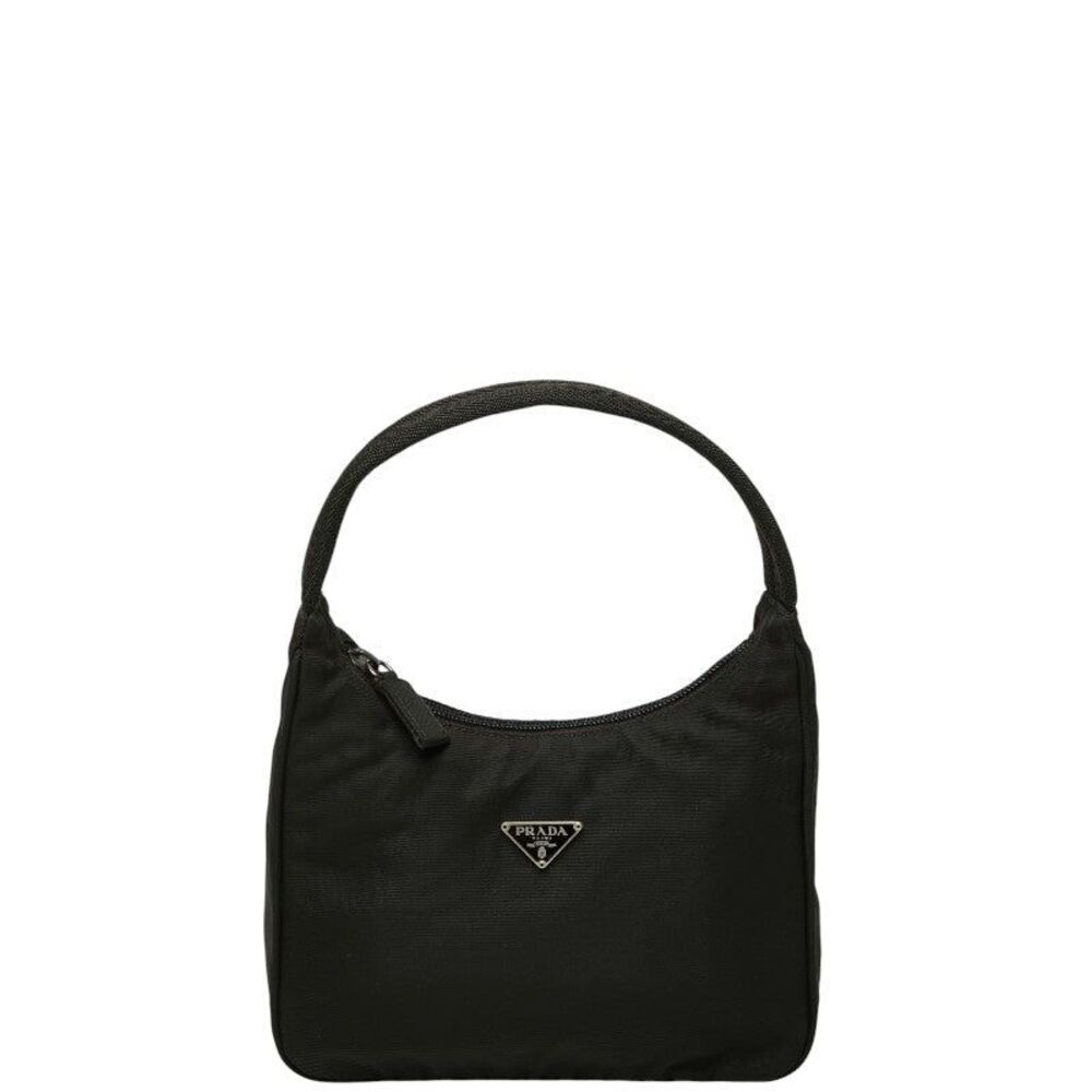 Prada Triangle Logo Plate Handbag